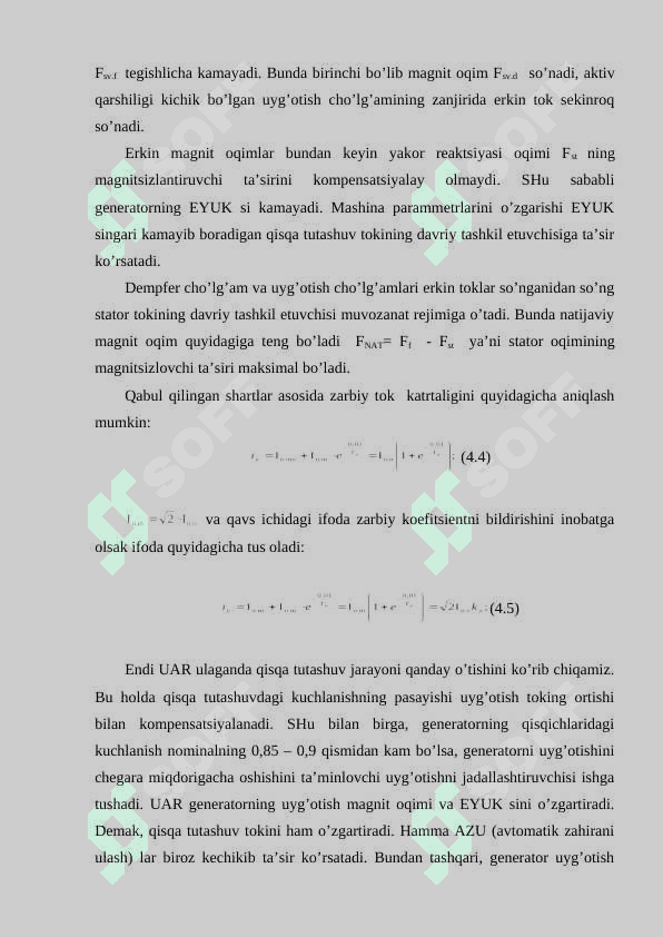 Quvvati cheklangan generatordan ta’minlanuvchi zanjirdagi qisqa tutashuv 4