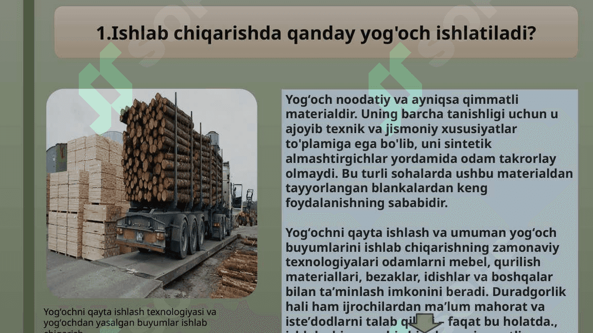 Yog’och materiallari va ularning turlari 3