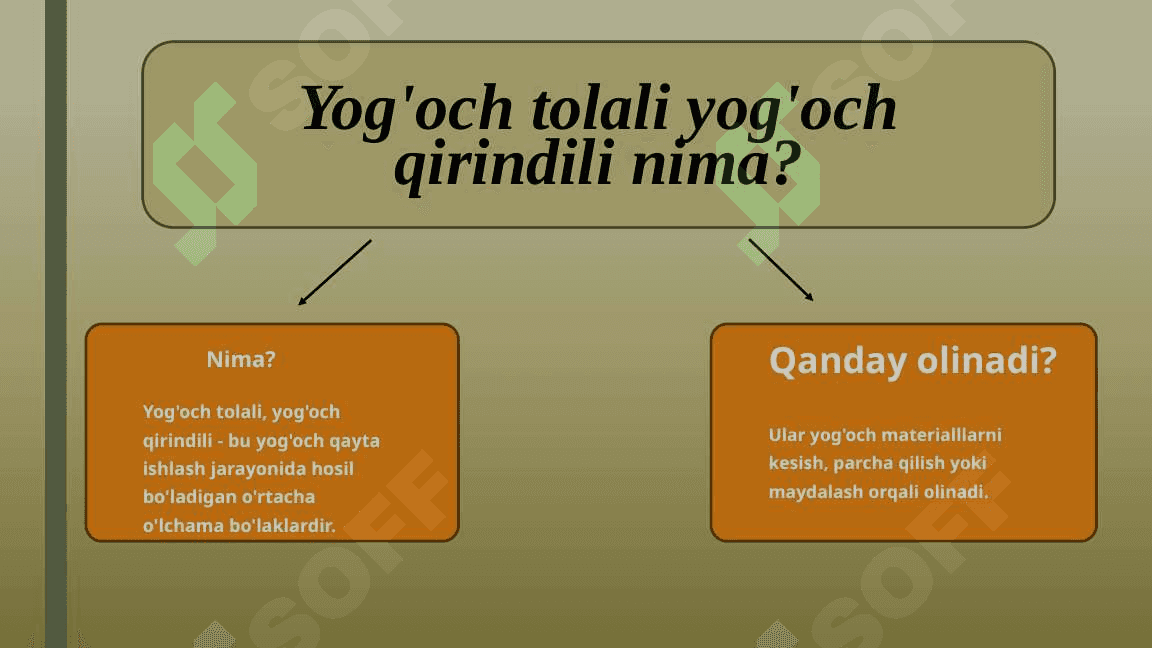 Yog’och materiallari va ularning turlari 8