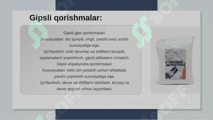 Zamonaviy quruq qurilish qorishmalari 4
