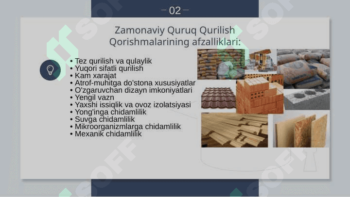 Zamonaviy quruq qurilish qorishmalari 7