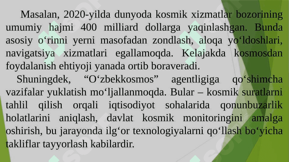Koordinatalar hisoblash jadvalini ishlab chiqish 7