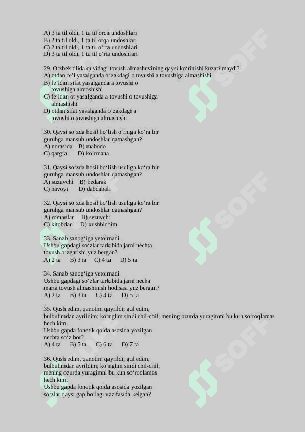 FONETIKA (Test) 4