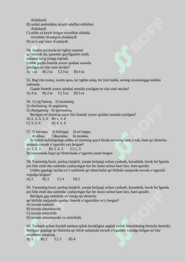 FONETIKA (Test) 7