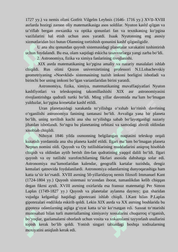 Yevropada  rivojlangan o‘rta asrlarda fan ravnaqi 2