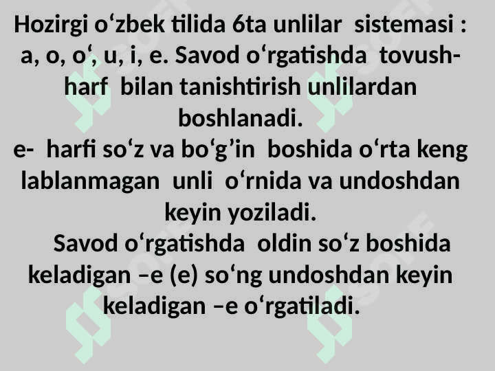 BOSHLANG’ICH SINFLARDA ONA TILI O’QITISHNING XUSUSIY MASALALARI 6
