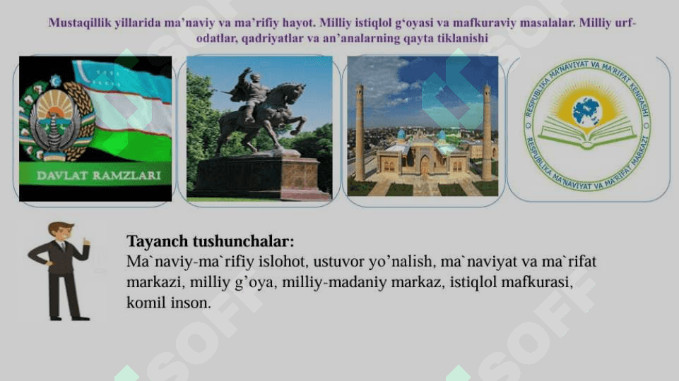 Mustaqillik yillarida O'zbekistonning ma'naviy va madaniy taraqqiyoti 3