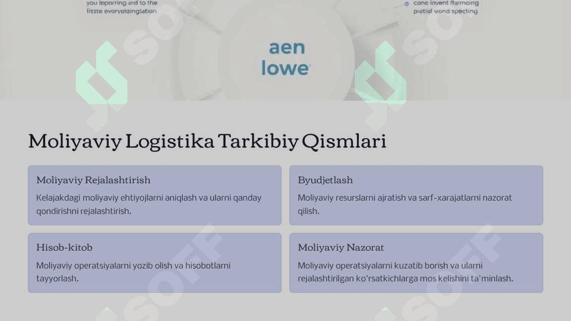 Moliyaviy Logistika Muvaffaqiyatga Erishish Yo'li 3