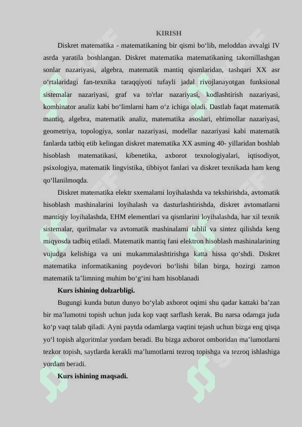 Kurs ishi Eng qisqa yul topish algoritmlar Deykstra, Ford va Floyd algoritmlar 2