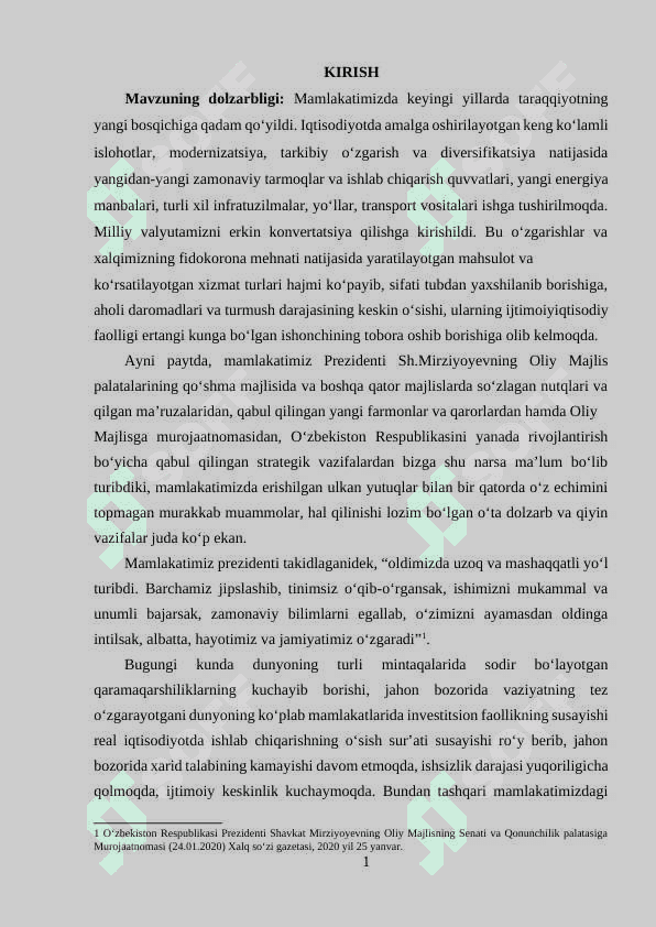 Milliy iqtisodiyotning muvozanati 2
