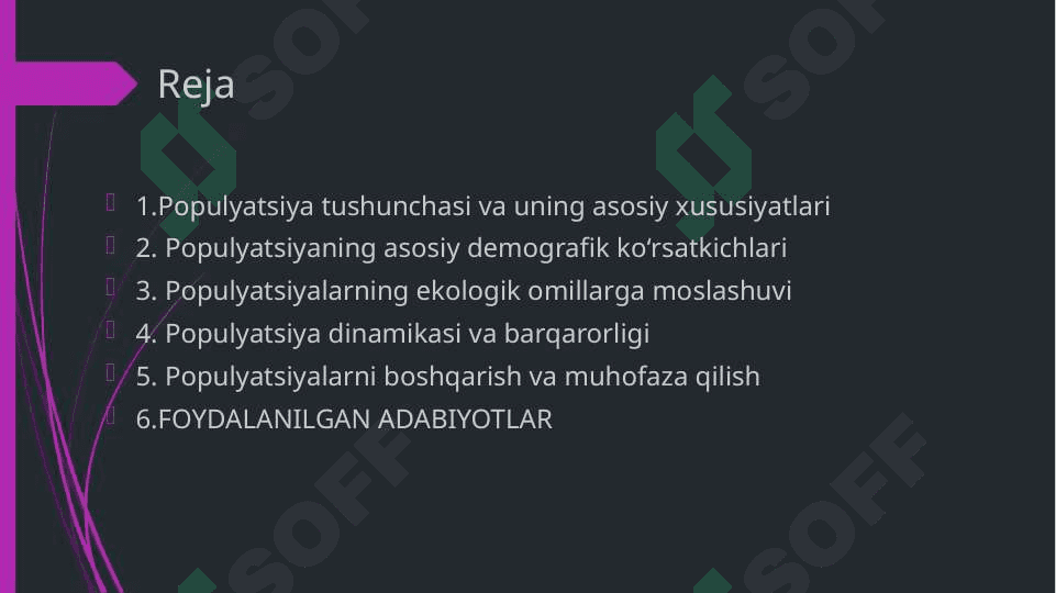 Populatsiya ekologiyasi 2