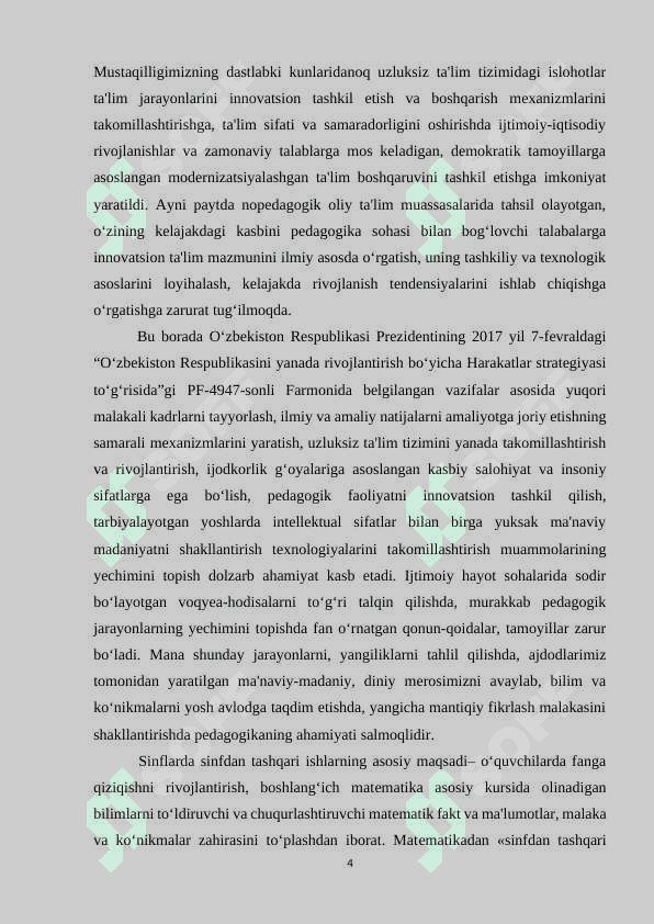 Taʼlimning auditoriyadan tashqari shakllari va ularning samaradorlik darajasi 4