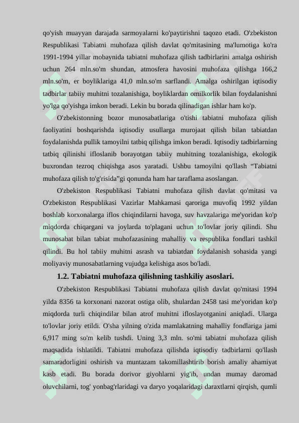 TABIATNI MUHOFAZA QILISH PRINTSIPLARI. 6