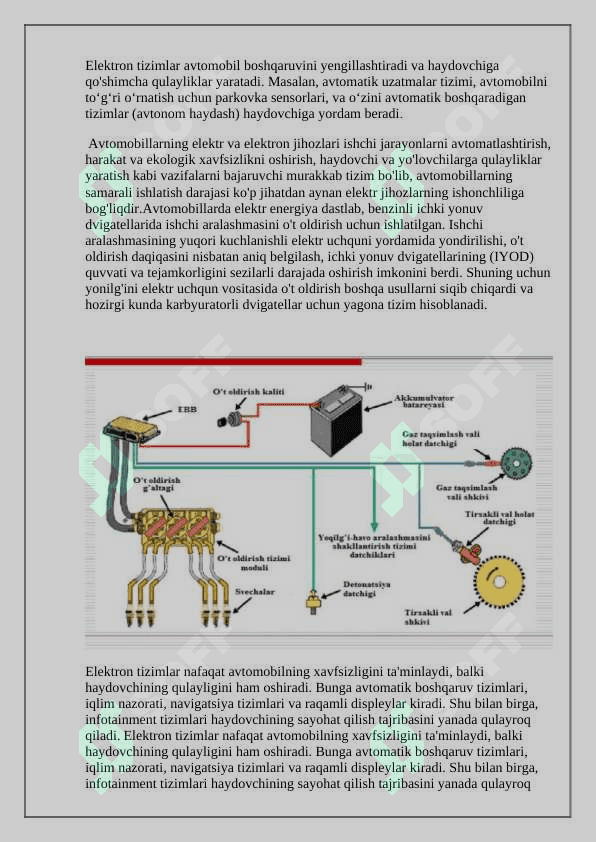 Avtomobillarning elektron tizimlari 2