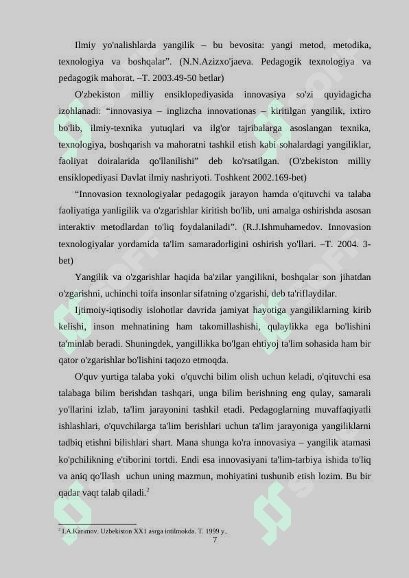 Innovatsion jarayonlar nazariyasi 6
