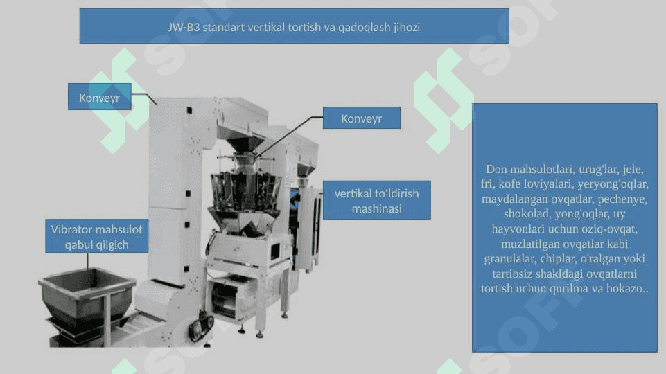 Sochiluvchan qishloq xo`jaligi mahsulotlarini qadoqlash jihozlari 4