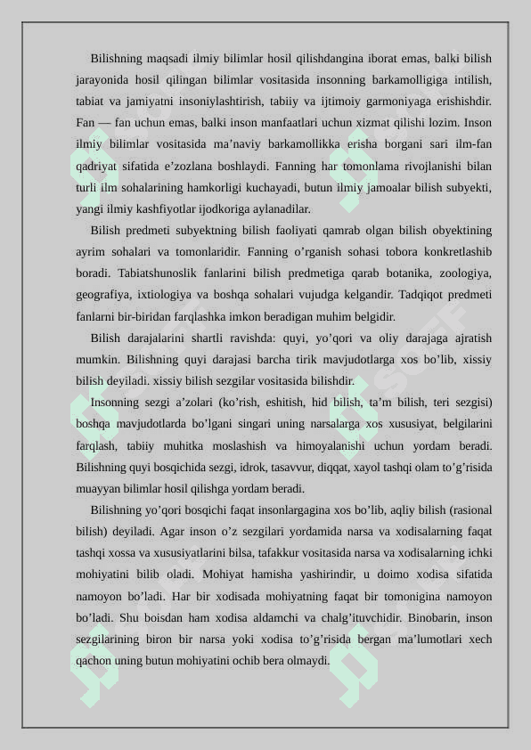Bilish falsafasi genosologiya 4