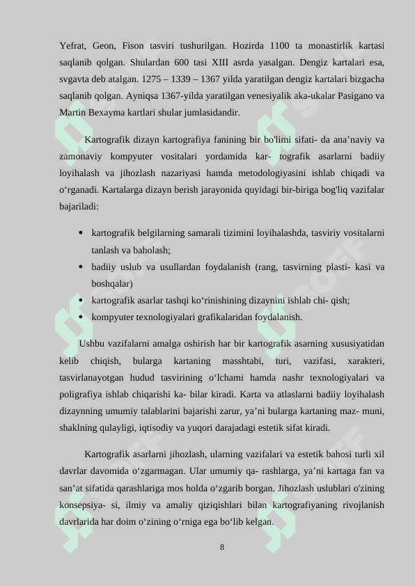 KARTOGRAFIYANING RIVOJLANISH TARIXI 8