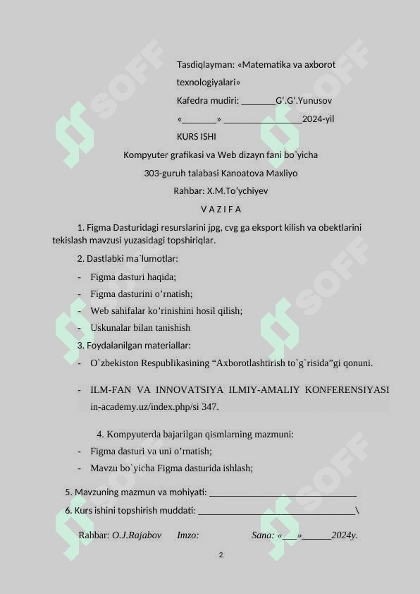 FIGMA DASTURI BILAN ISHLASHNING QOʻSHIMCHA IMKONIYATLARI 2
