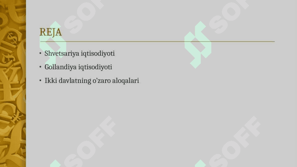 shvetsariya va gollandiya iqtisodiyoti 2
