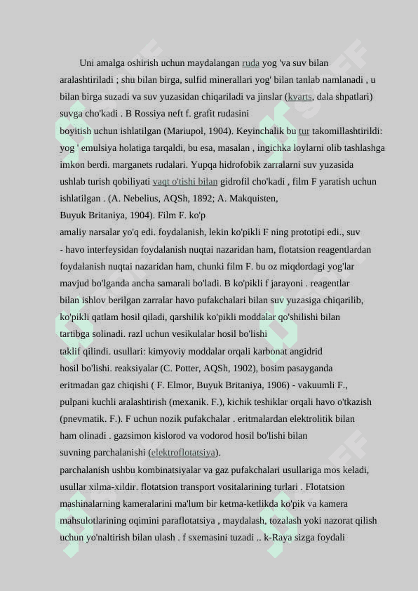 FLOTATSIYA BOYITISH USULI SIFATIDA 3