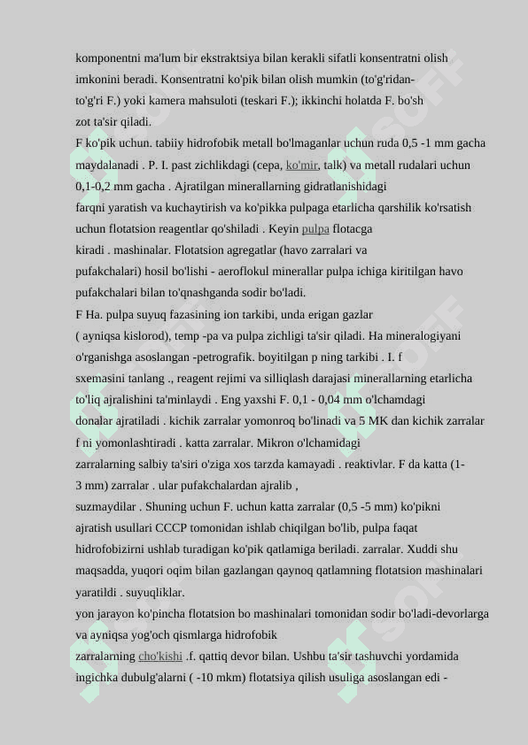 FLOTATSIYA BOYITISH USULI SIFATIDA 4