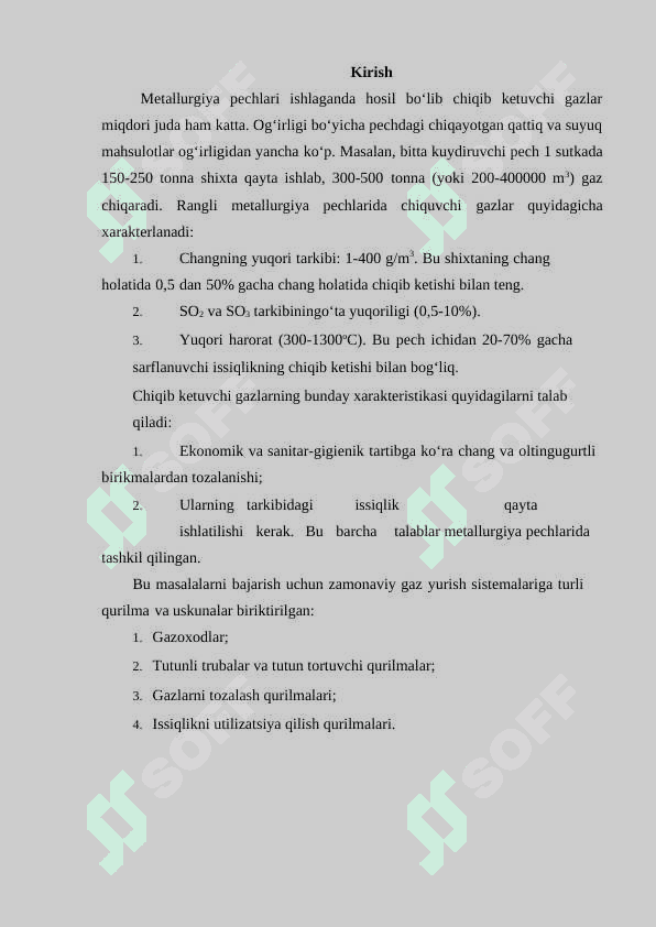 Metallurgik pechlarning gazoxod tizimi 3