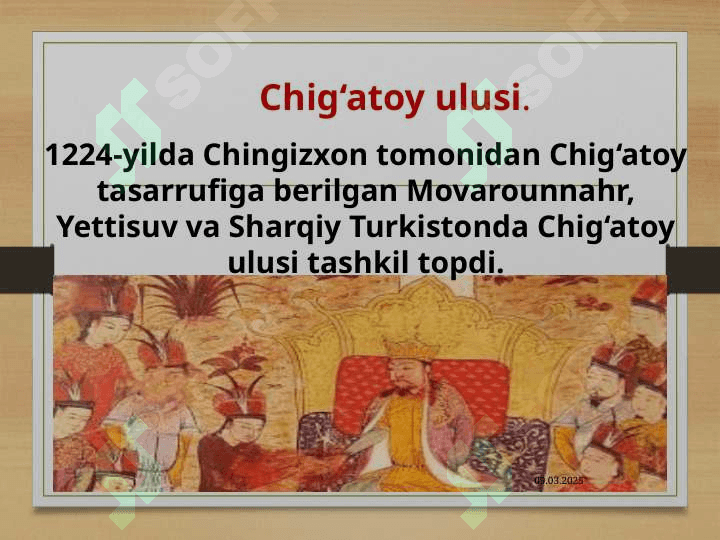 Chig‘atoy ulusining tashkil topishi 2