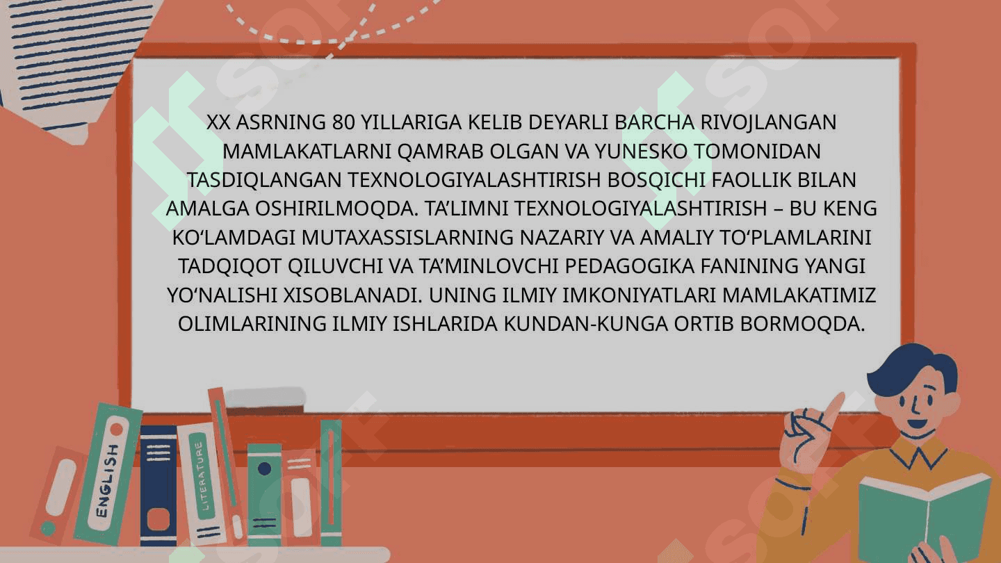 TA’LIM OLISH JARAYONINI SAMARALI TASHKIL ETISH 2