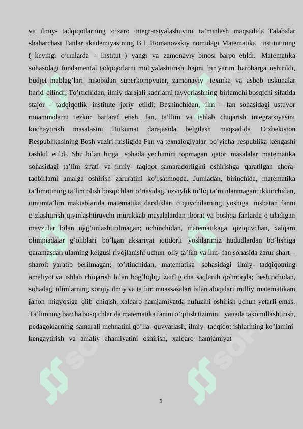O’lchov tushunchasini umumlashtirish 6
