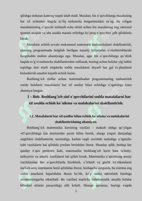 O`quvchilarda masala yechish uquvini shakllantirish 3