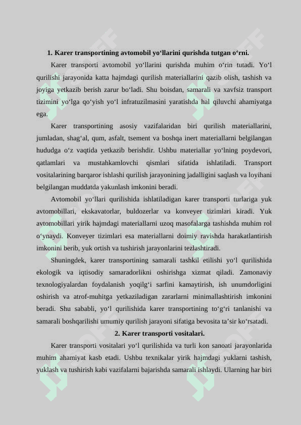 KARER TRANSPORTI 2
