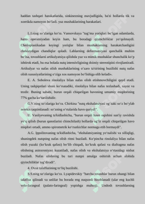 RINOLALIK BOLALAR NUTQINING OʻZIGA XOS XUSUSIYATLARI VA OLIB BORILADIGAN KORREKTSION ISHLAR 7