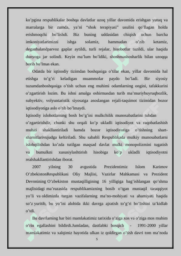 O‘zbekistonda agrar islohotlar va ularning yo‘nalishlari 5
