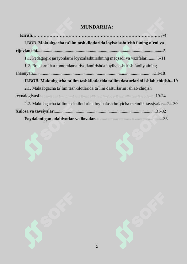 Maktabgacha ta’im tashkilotlarida ta’lim dasturlarini ishlab chiqish 2