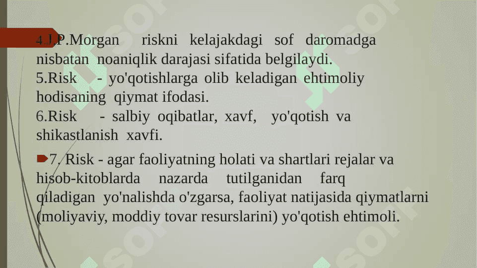 Tavakkalchilikni vujudga kelish sabablari 5