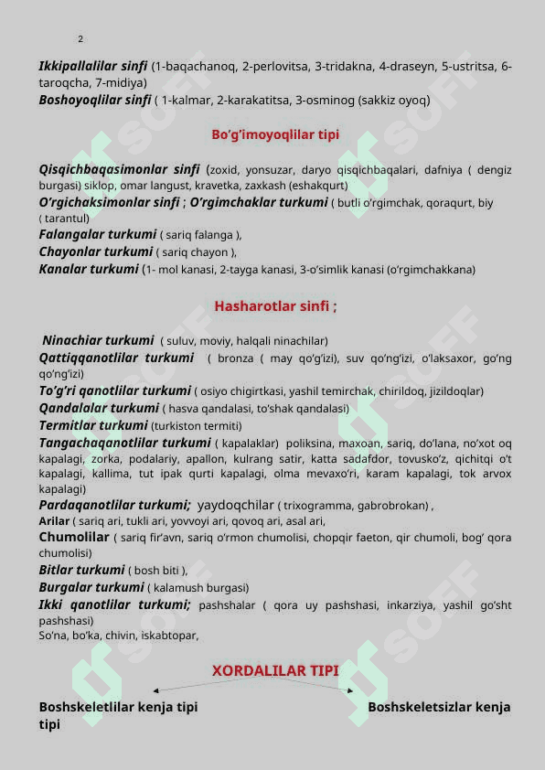 Zoologiya sistematika 2