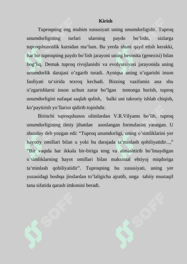TUPROQ UNUMDORLIGI 2