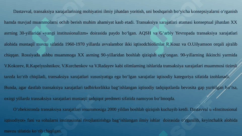 TRANSAKSIYALAR VA TRANSAKSION XARAJATLAR 3