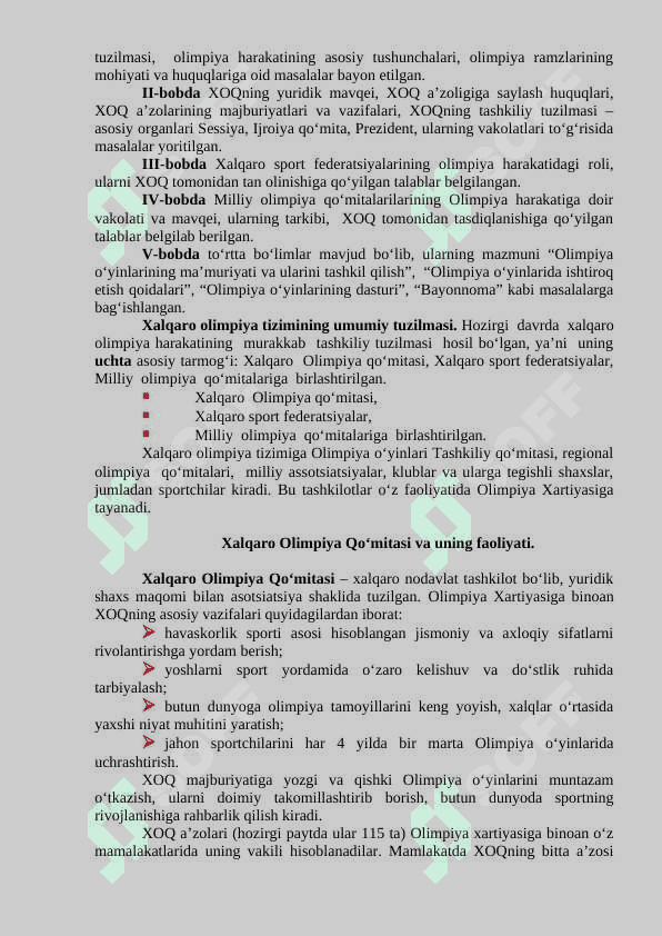 Xalqaro olimpiya ko‘mitasi va strategik jarayon 2