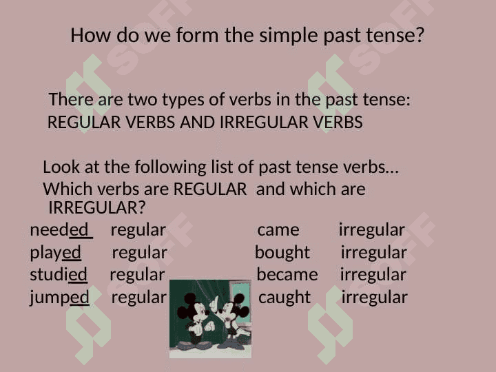 Regular and Irregular Verbs 2