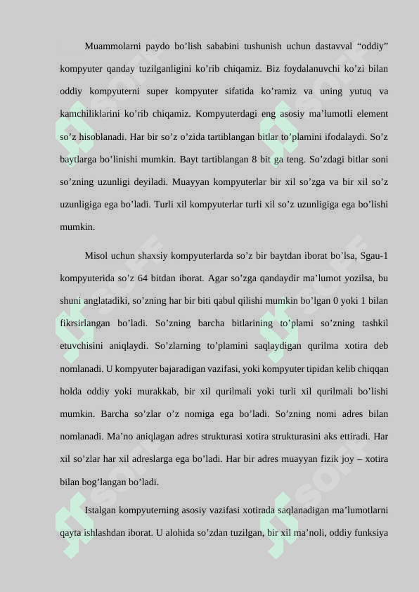 Parallel hisoblashlarga asoslangan kompyuterlar  va kompyuter tizimlari 2