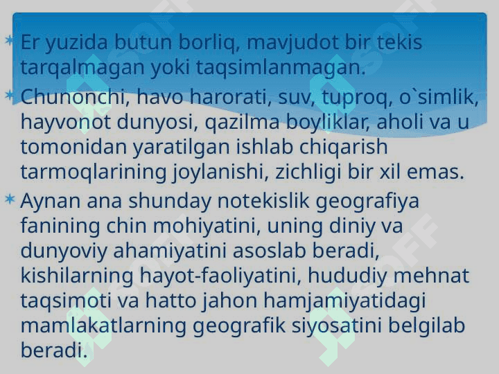 Ishlab chiqarish kuchlarini joylashtirish va hududiy tashkil qilish 4
