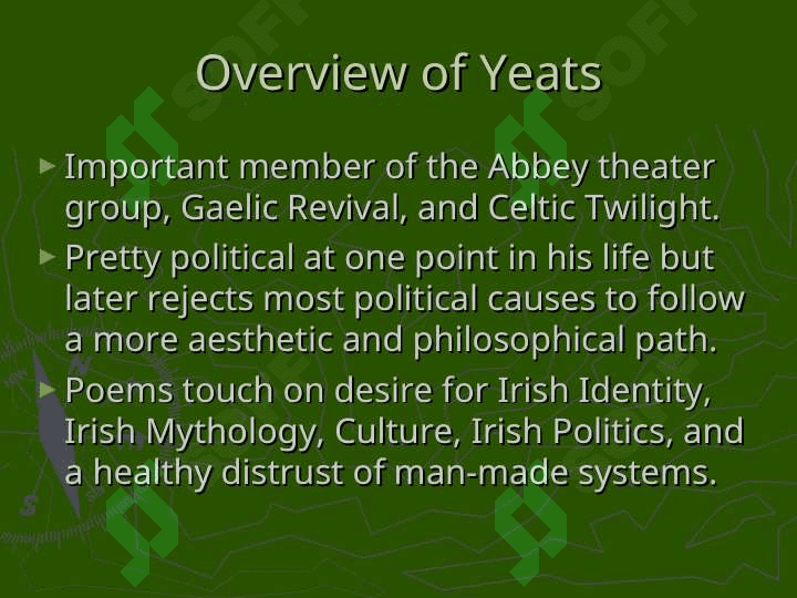 W.B. Yeats (1865-1939) 2