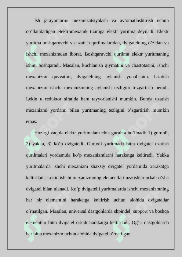 Elektr yuritmani   boshqarish  va himoya vositalari 2