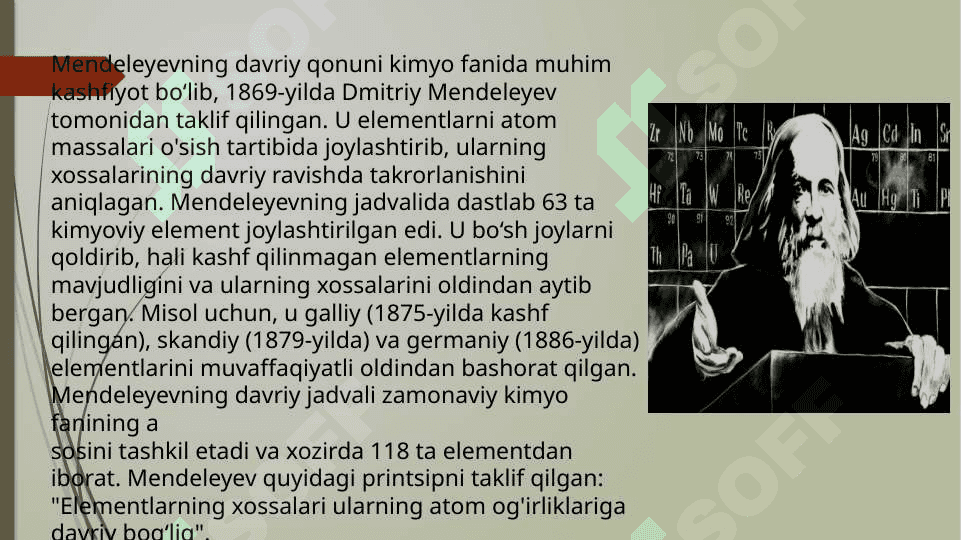 Atomlarning davriy va davriy bo'lmagan xossalari 8