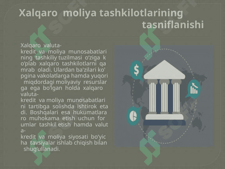 Xalqaro moliya institutlari pptx 2