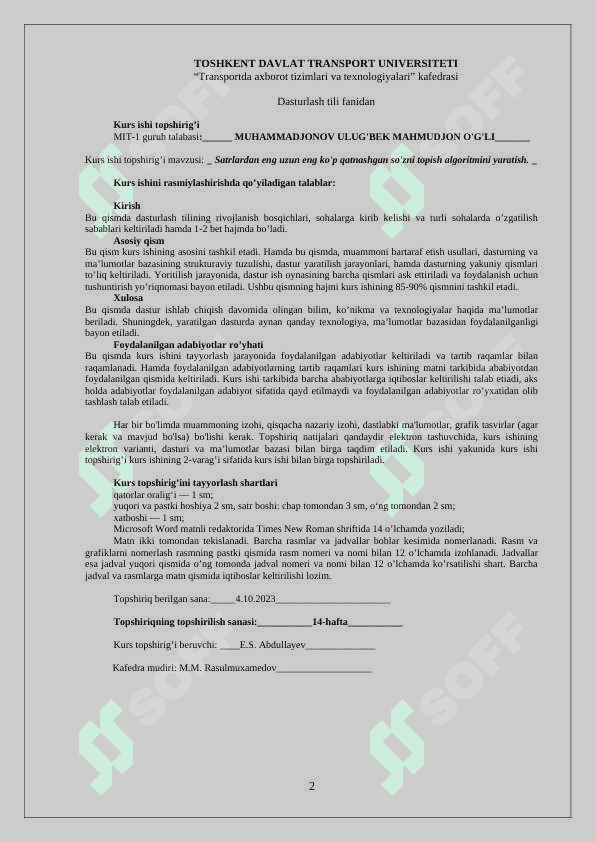 Satrlardan eng uzun eng ko'p qatnashgan so'zni topish algoritmini yaratish.docx 2