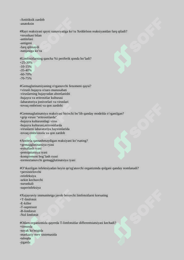 Mikrobiologiya test 8