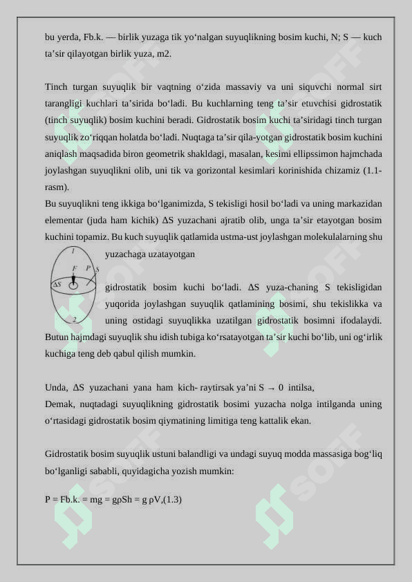 Gidrostatik bosimini aniqlash 3